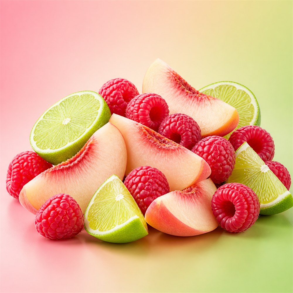 Raspberry Peach Lime flavor