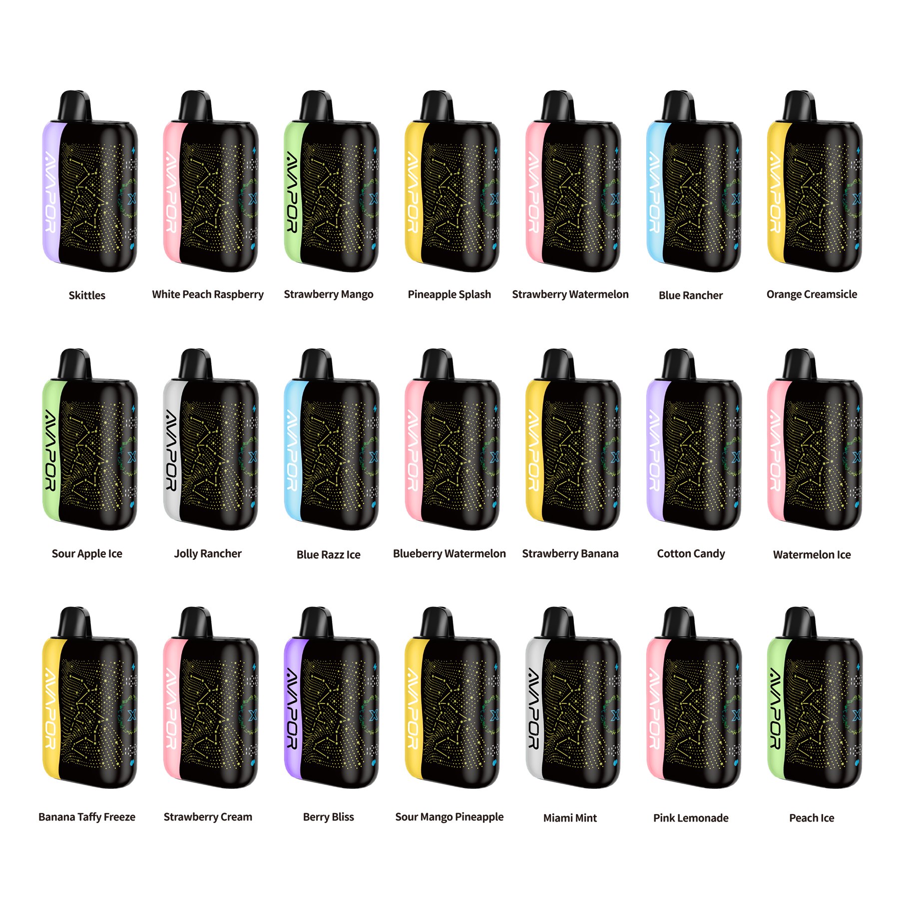 AVAPOR PULSE X flavor options