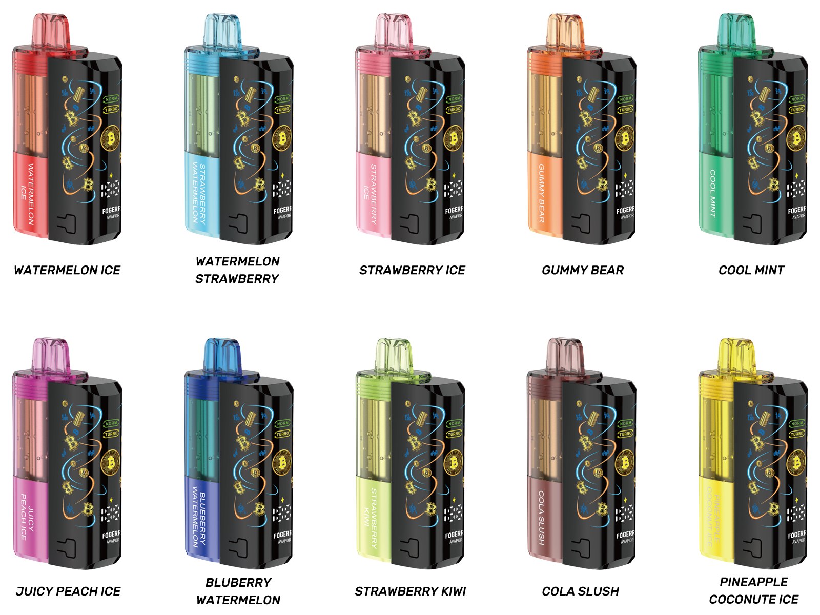 AVAPOR FOGGER flavor options